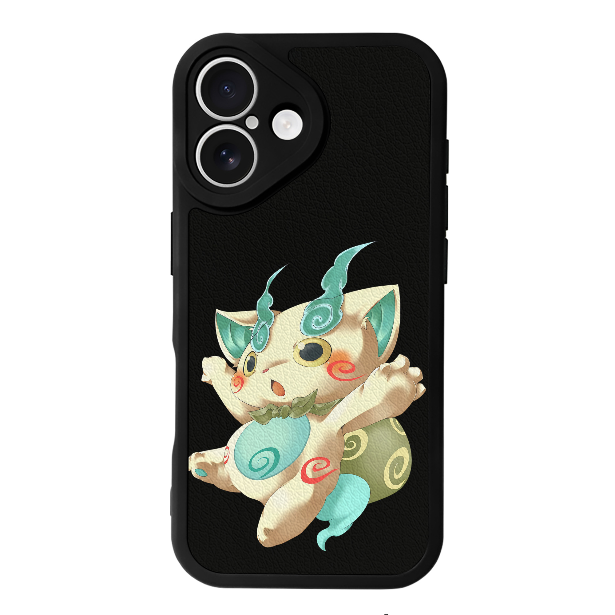 （画像用） 妖怪ウォッチ Yo-kai Watch 【iPhone 16シリーズ対応】シリコンスマホケース（レザー調） 材質：シリコン